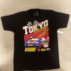 Hello Kitty Racing Graphic Tee - Black and Red